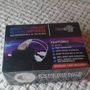 NewEar Digital Hearing Amplifiers - Black